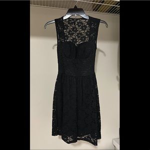Love culture black lace mini dress